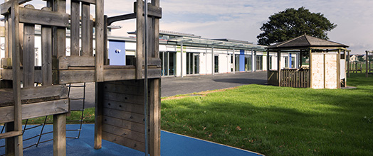 Llantarnam Community Primary School - A view from the rear of the site