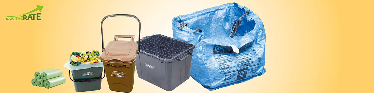 Recycling container collection hubs