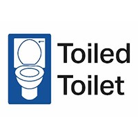 Public Conveniences - Look out for this symbol, it means you can pop in and use the toilets; you do not have to use the services of that building