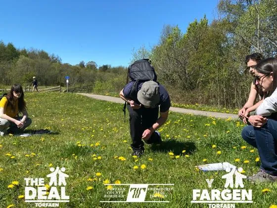 Nature stewards carrying out a wildlife survey