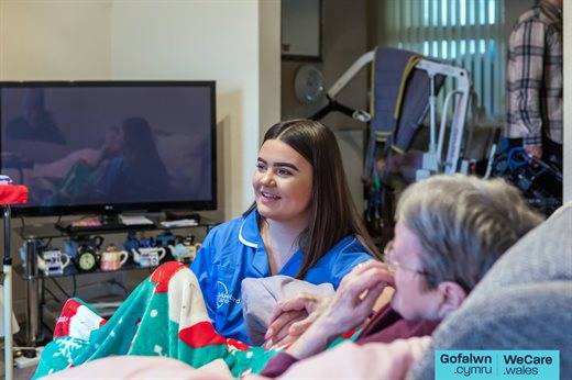 Tyne, Health and Social Care student, Coleg Gwent