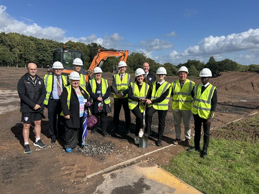 Cwmbran High sod cutting