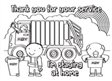 Posters created to thank key workers, partners and volunteers