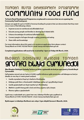 Community Food Fund poster