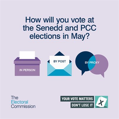 Vote Other Ways - Senedd and PCC (ISNTAGRAM)