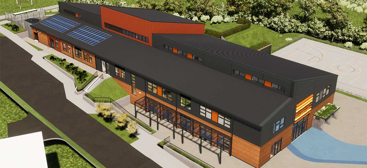Artists Impression of Ysgol Gwynllyw