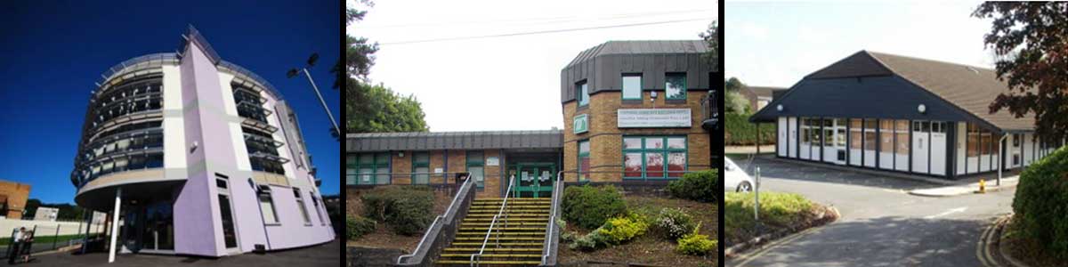 Exterior view of Pontypool Community Education Centre, Croesyceiliog Community Education Centre and The Power Station