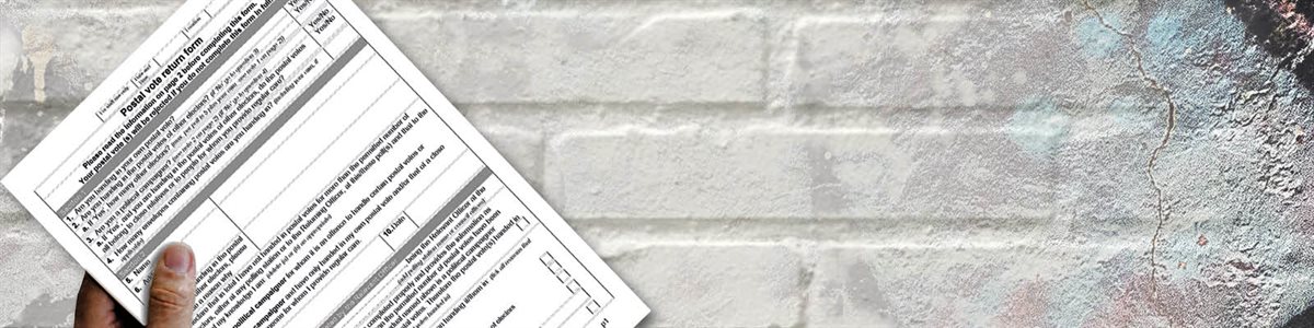 Elections - Postal Vote form