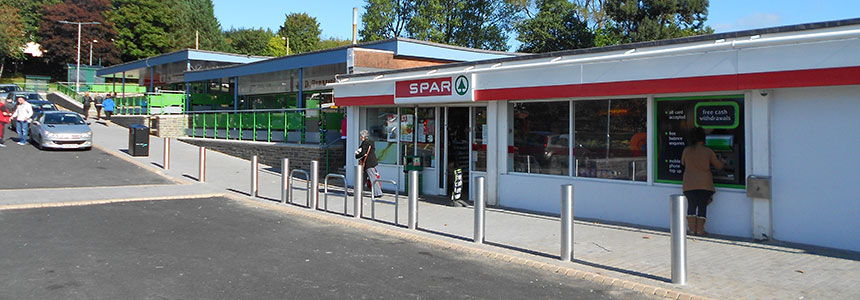 Trevethin shops after improvement works had been completed