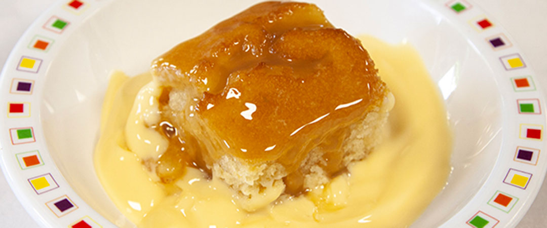 Toffee Apple Cake and Custard
