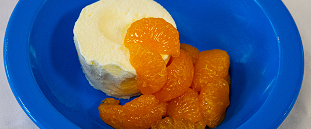 Vanilla Ice Cream with Mandarins