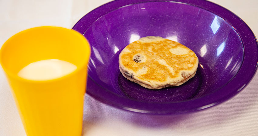 Welsh Cake and a Milk Drink