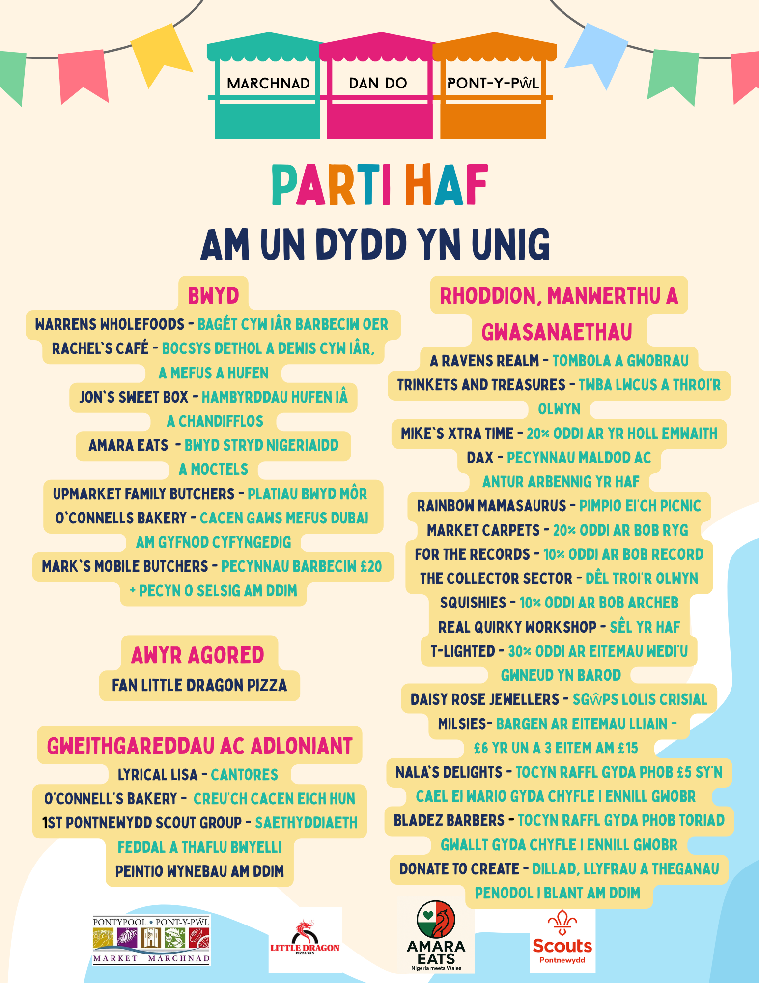 Parti Haf Marchnad Dan Do Pont-y-pŵl