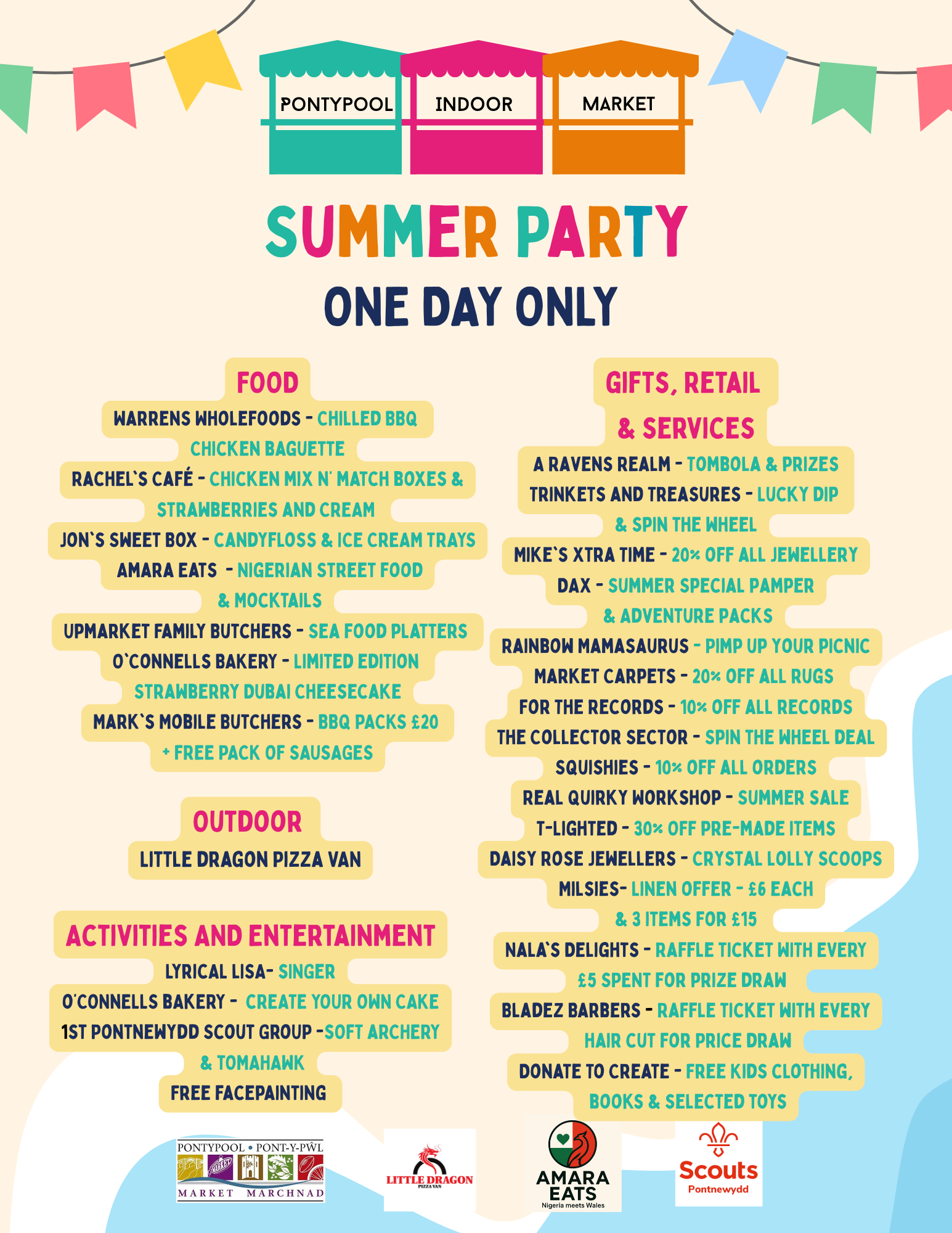Pontypool Indoor Market Summer Party