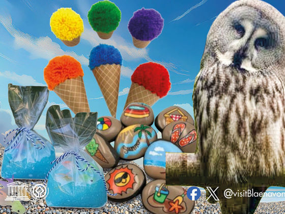 Montage of the summer activities available at Blaenavon World Heritage Centre