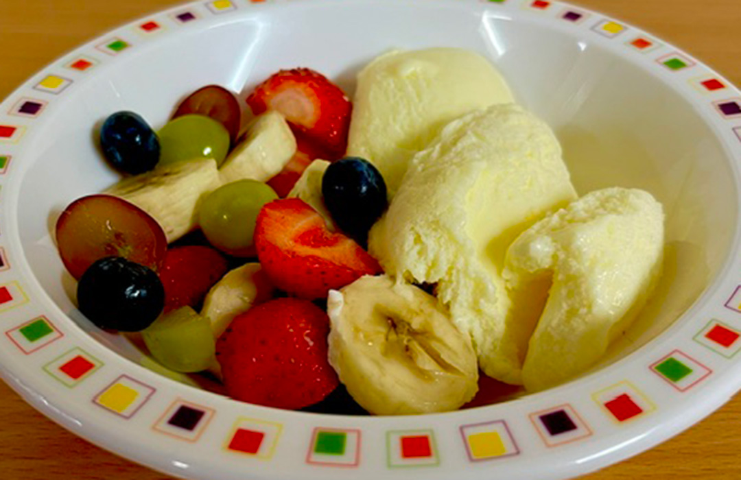 Fruit and Ice Cream
