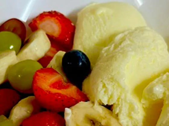 Fruit and Ice Cream