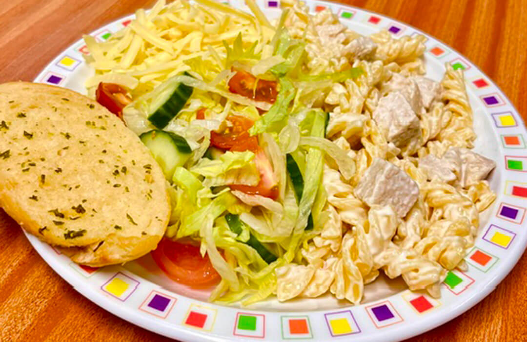 Chicken mayonnaise pasta