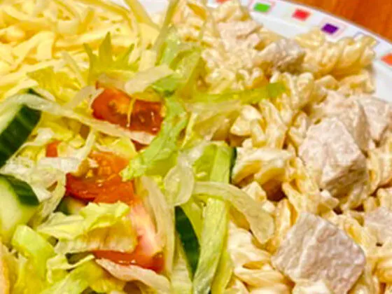 Chicken mayonnaise pasta