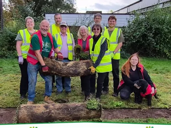 Volunteers at Pontnweydd Park