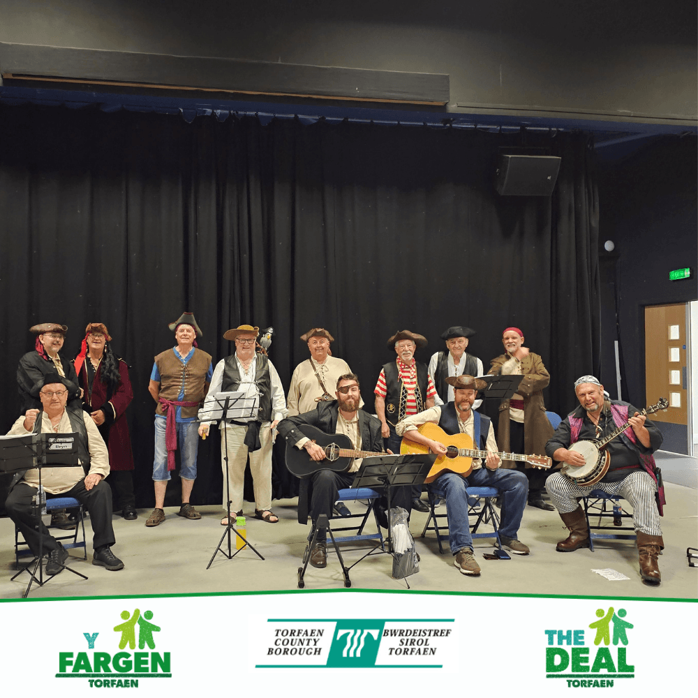 Bois Y Bryn, winners of the Arts, Culture & Heritage award at the 2025 Torfaen Community and Volunteer Awards