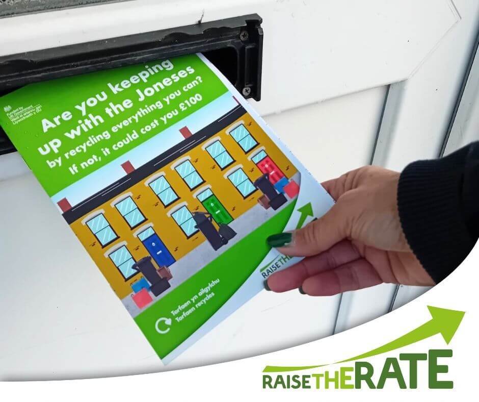 Are you Keeping up with the Joneses leaflet in letterbox