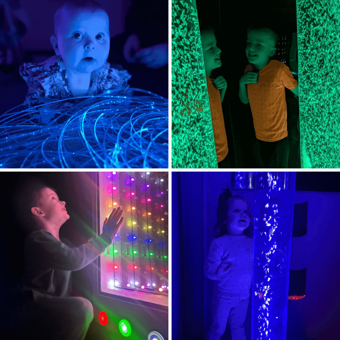Children enjoying the new sensory rooms