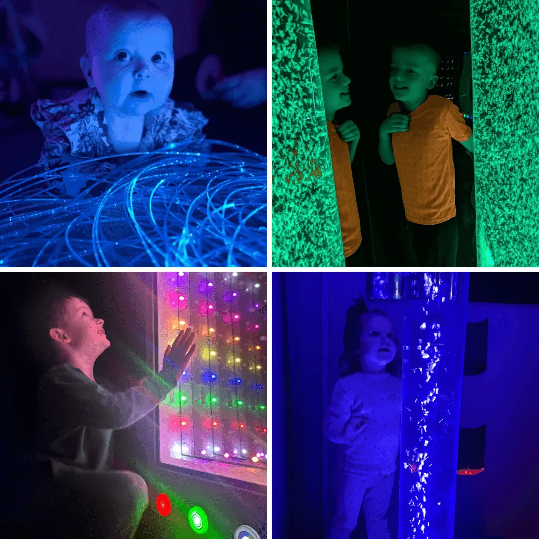 Children enjoying the new sensory rooms
