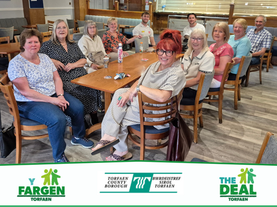 Members of The Dickie Tickers group at Llanyrafon Social Club